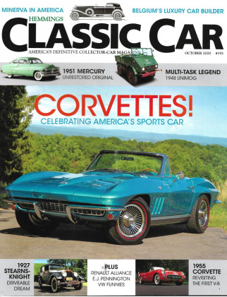 HEMMINGS CLASSIC CAR 2020 OCT - CORVETTES, '51 MERC, '48 UNIMOG, '55 VETTE